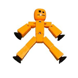 STIKBOT ROBOT Zing Stop Motion ZAnimation Figure Orange 3" Posable Flexible